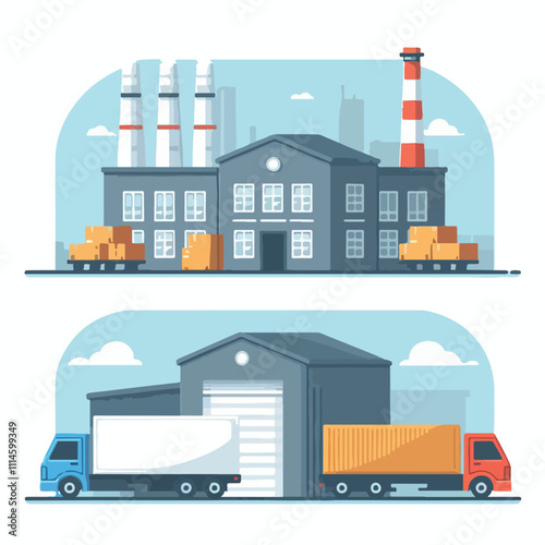 warehouse vector