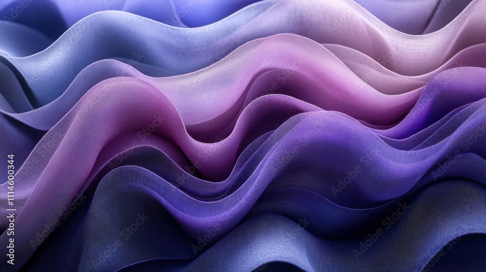 Obraz premium Gradient Fabric Waves: A Stunning Abstract Textile Design