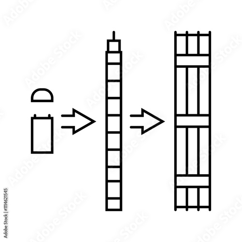security nuclear energy line icon vector. security nuclear energy sign. isolated contour symbol black illustration