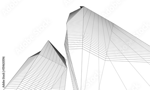 abstract architecture, vector background