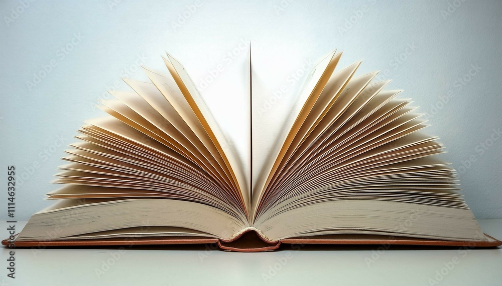 Fototapeta premium open book isolated on white background