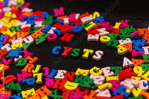 Colorful Wooden Letters Spelling 