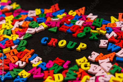 Colorful Wooden Letters Spelling 