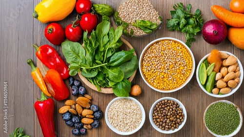 Wallpaper Mural Nutritionist showing food pyramid for balanced diet advice Torontodigital.ca