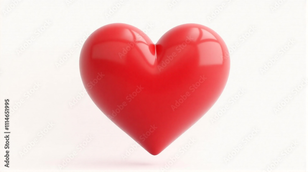 red heart on white background red heart on white background