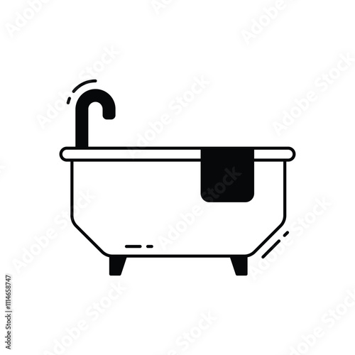 Bathtub  vector icon