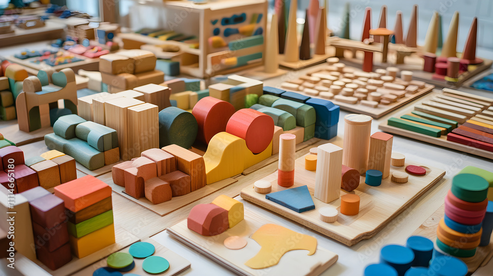 Obraz premium Interactive Classroom with Educational Games for Child Development and Learning