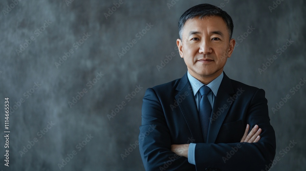 Confident Asian Businessman Portrait Arms Crossed Confident Asian Businessman Portrait Arms Crossed