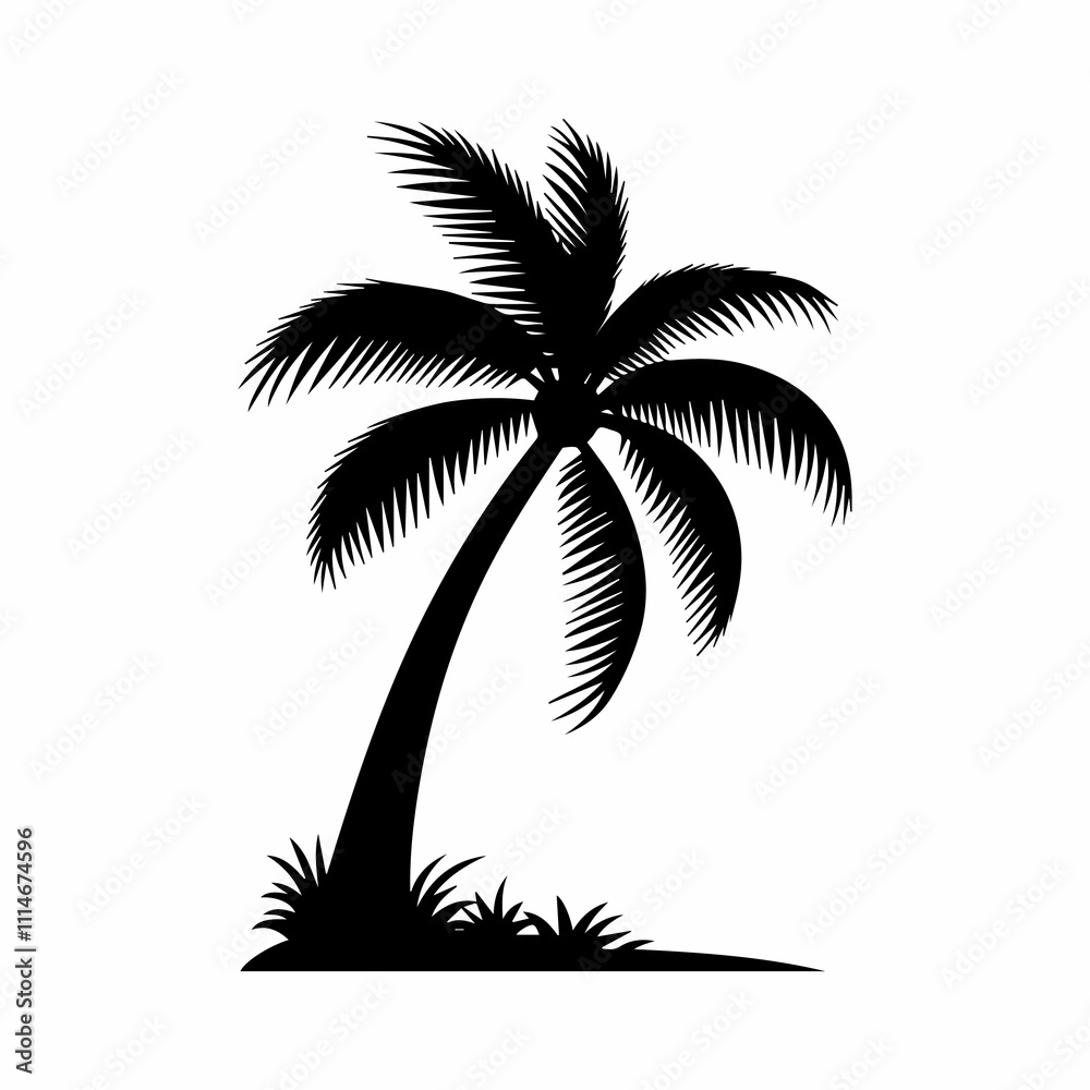 Fototapeta premium Palm trees icon simple style