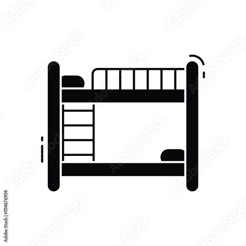 Bunk bed vector icon