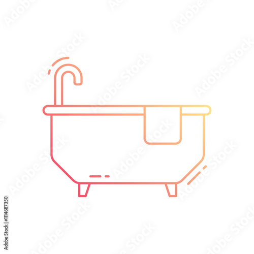 Bathtub  vector icon