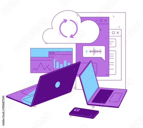 Cloud computing, data exchange and storage