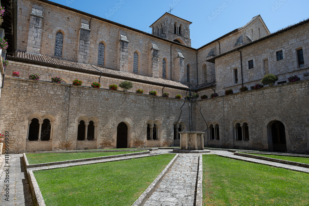 Fototapeta premium Veroli, Lazio. The Cistercian Abbey of Casamari.