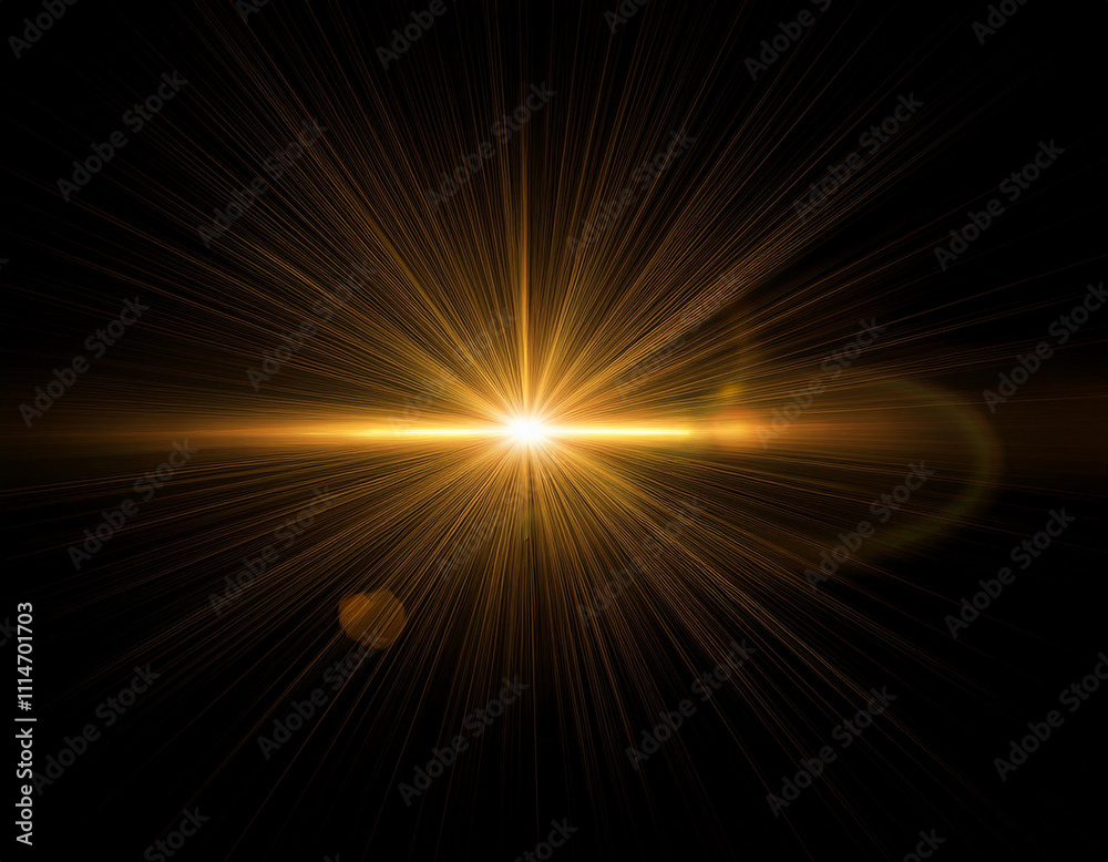 Fototapeta premium abstract lens flare light on black background