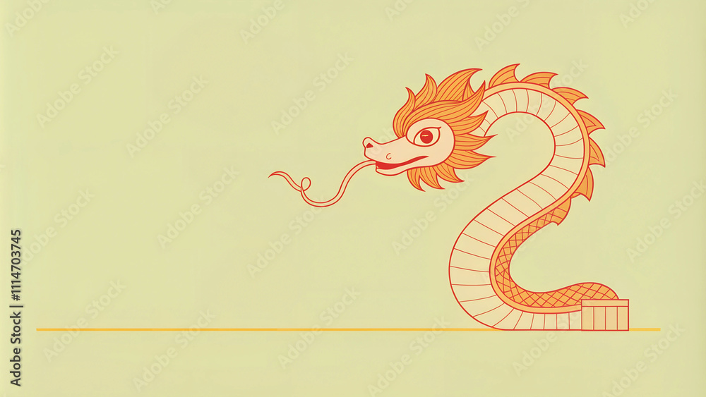 Fototapeta premium chinese new year snake