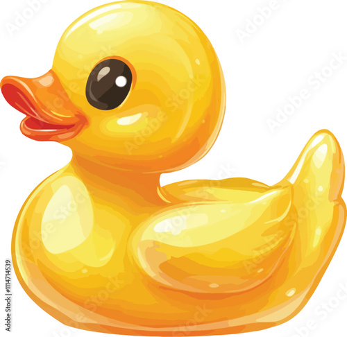 Rubber Duck Vector Illustration