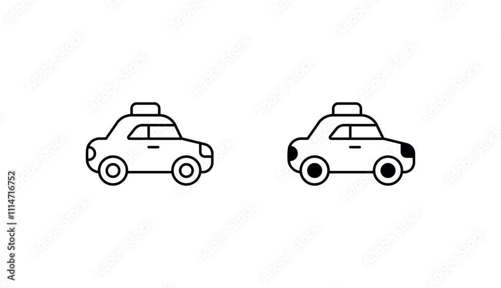 Naklejka premium Taxi icon design with white background stock illustration