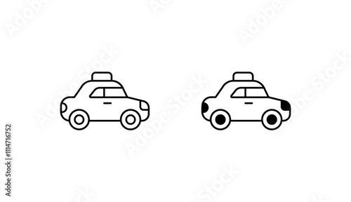 Taxi icon design with white background stock illustration