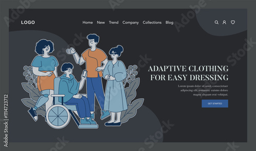 Adaptive Technology. Flat Vector Illustration
