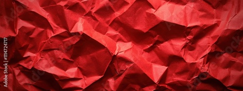 vintage crumpled red paper texture background