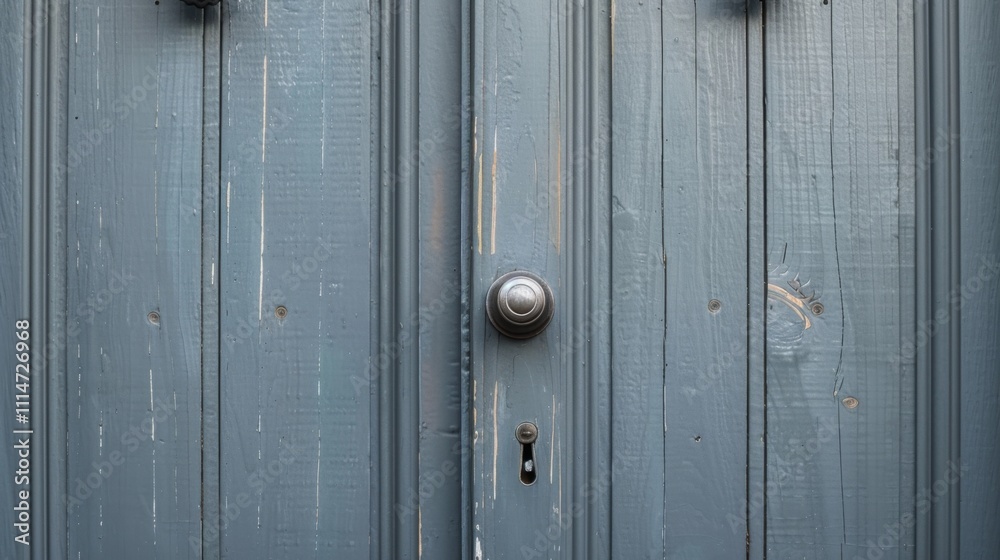 Fototapeta premium Retro door with knob close up generated ai