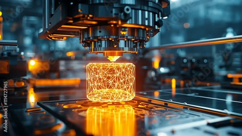 Advanced 3D Printing Technology in Action: Futuristic Manufacturing