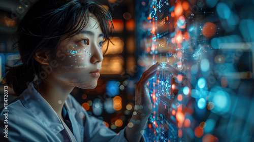 Innovative Scientist in High-Tech Lab