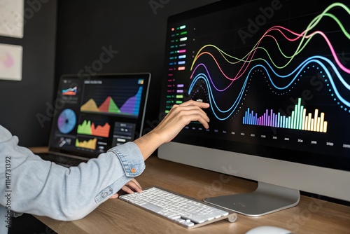 monitor and graphs