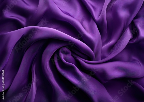 Flowing purple fabric with soft folds creating a smooth and abstract visual effect