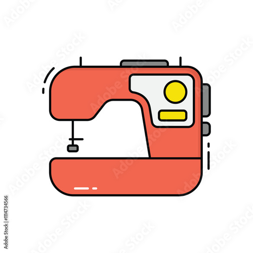 Sewing machine vector icon