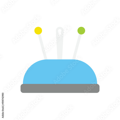 Pin cushion vector icon