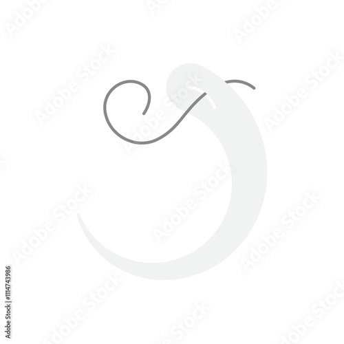Curved needles vector icon