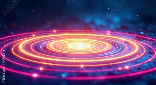 Glowing spiral of light with a bright center. Concept for energy healing, chakras, and spiritual awakening in metaphysics