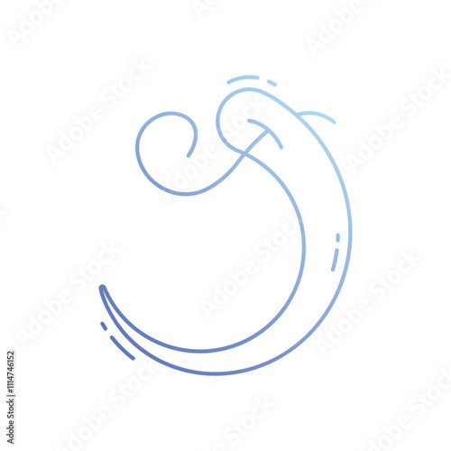 Curved needles vector icon