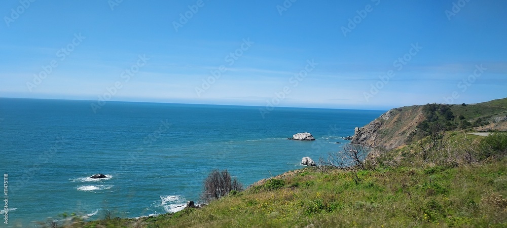 Obraz premium view from the sea