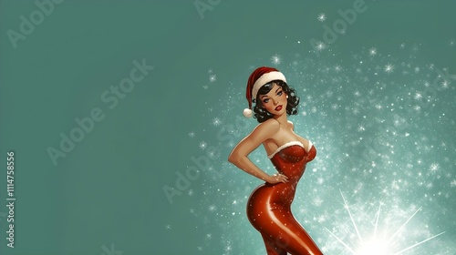 Vintage Christmas Woman
