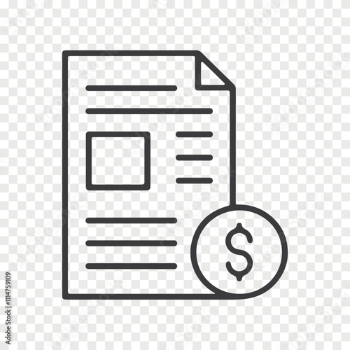 loan agreement linear icon