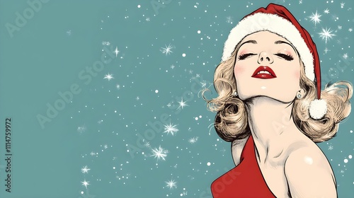 Vintage Christmas Woman