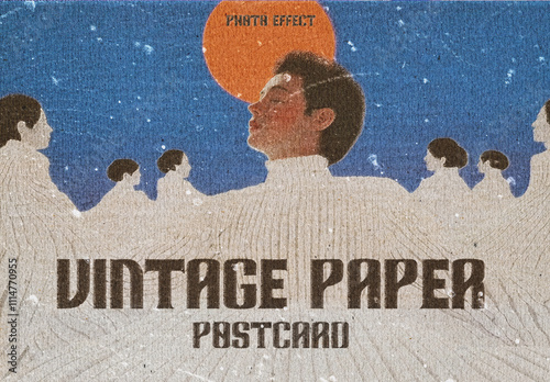 Old Photo Paper Printed Effect