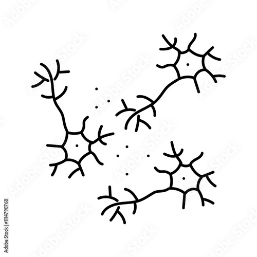 neurological treatment neuroscience neurology line icon vector. neurological treatment neuroscience neurology sign. isolated contour symbol black illustration