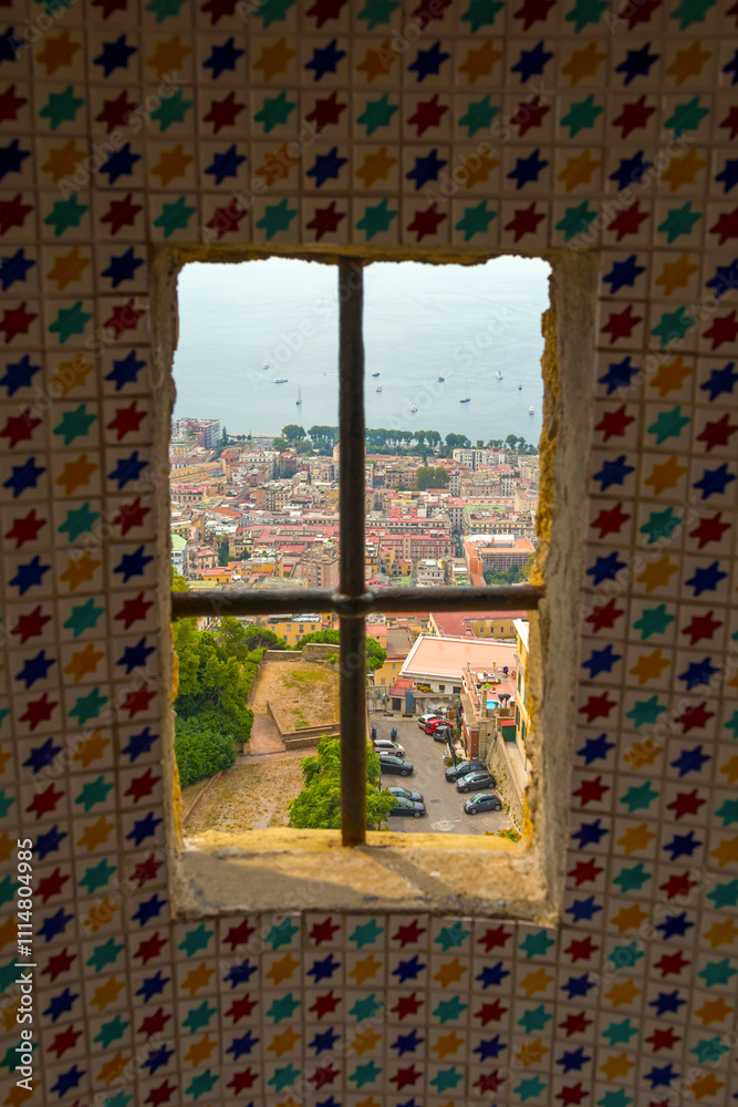 Captured from Sant'Elmo Castle, this photo reveals Naples’ vast cityscape, historic architecture, and iconic Mount Vesuvius framed by the Italian sky