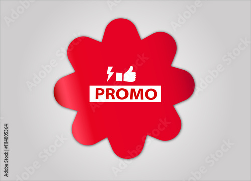 red flat sale web banner for promo banner and poster photo