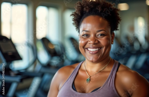 African American woman smiles confidently at gym. Senior citizen enjoys fitness routine. Healthy lifestyle choice. Indoor setting. Active adult. Positive body image. Woman looks happy. Workout Free Download African American woman smiles confidently at gym. Senior citizen enjoys fitness routine. Healthy lifestyle choice. Indoor setting. Active adult. Positive body image. Woman looks happy. Workout - GFXLoad