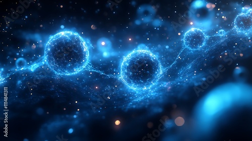 Wallpaper Mural Scientific Molecular Structure Futuristic Glowing Advanced Concepts Biotechnology Nanotechnology Innovation Design Picture Torontodigital.ca