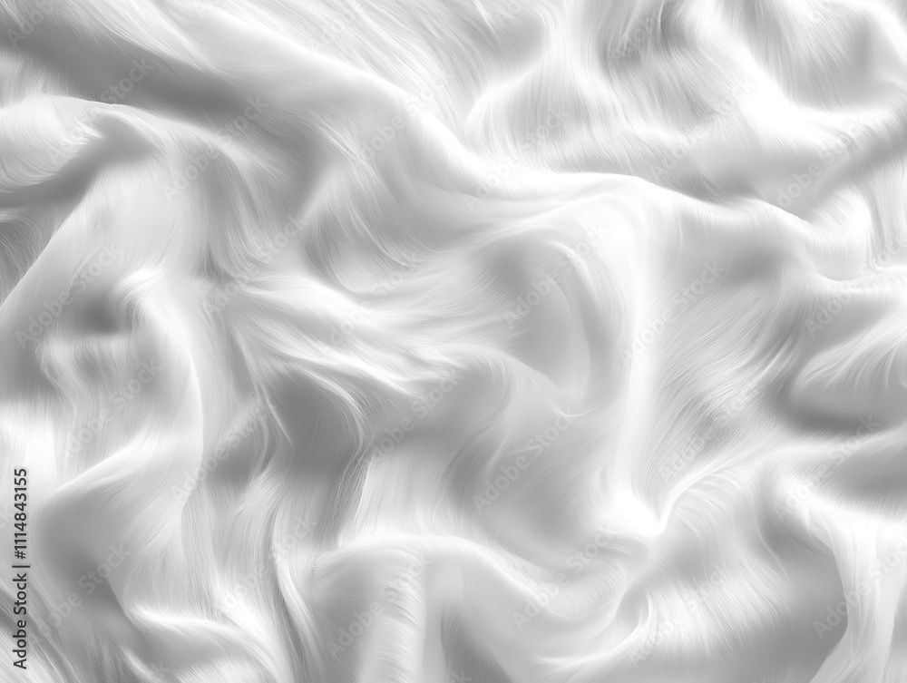 Obraz premium White fluffy fur fabric wool texture