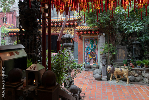 Tianhou palace temple in Taipei Taiwan photo