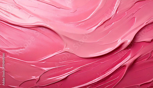 Pink wet paint texture splattered cosmetic makeup product background