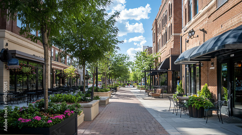 A historical district revitalization with preserved architecture and modern amenities.A historical district revitalization with preserved architecture and modern amenities.A historical district revita