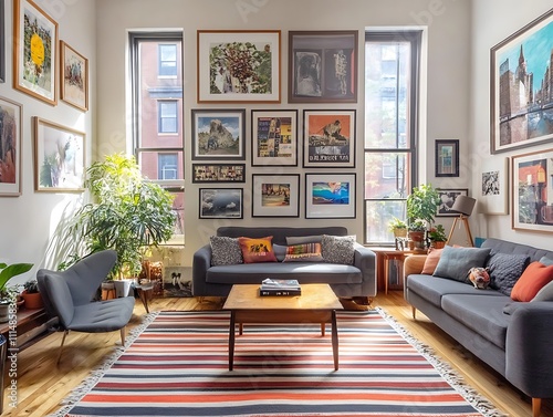 Modern Elegance: A Contemporary Living Room with Sophisticated Accents