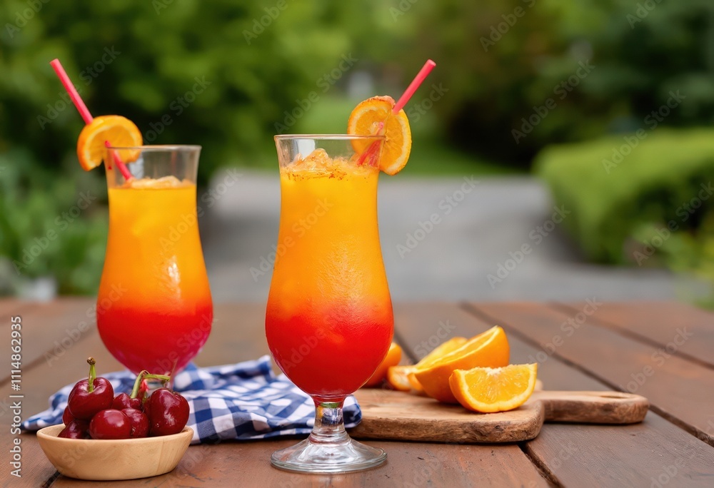 Fototapeta premium cocktail on the beach